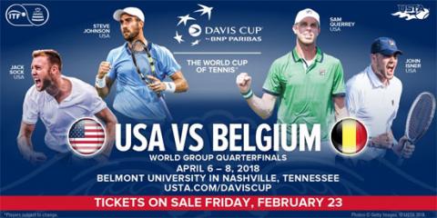 Nashville to Host 2018 Davis Cup Quarterfinal
