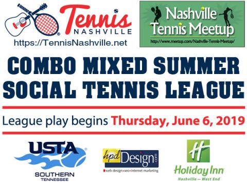 2019 Combo Mixed Summer Social Tennis League